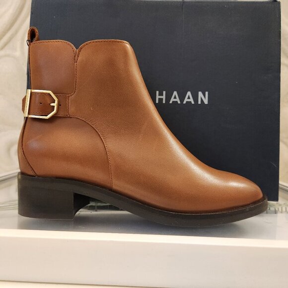 Cole Haan Kimberly Waterproof Booties. Leather. NIB. Size 5.5 - Picture 1 of 12